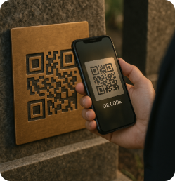 Пример QR-кода для памятника